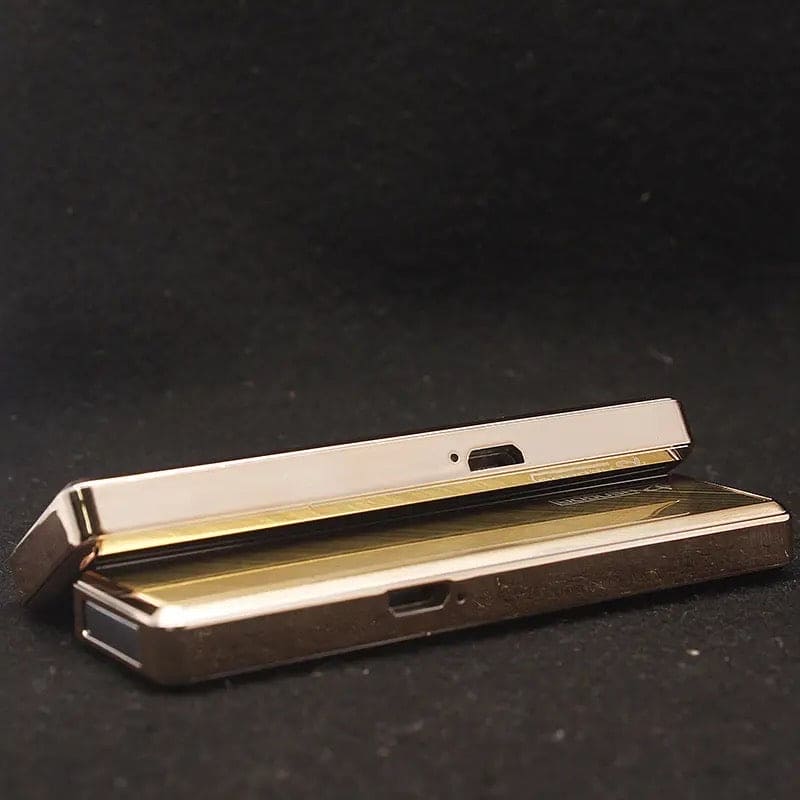 Ultra Thin Rechargeable USB Lighter, Flameless Metal Lighter, Filament Windproof Electronic Cigarette Lighter, USB Chargeable Lighter