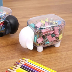 Acrylic Sheep Storage Box, Multifunctional Creative Storage Box, Dustproof Desktop Organizer, Cosmetic Cotton Storage Box, Cute Jewellery Organizer, Transparent Swab Storage Box, ABS Toothpick Organizer, Cotton Swabs Container