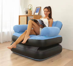 Multifunctional Inflatable Sofa Bed, Foldable Recliner Convertible Chair, Outdoor Lazy Couch Bag Chair