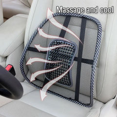 Universal Chair Lumbar, Back Support Spine Posture Correction Back Pillow, Car Seat Office Chair Massage Back Lumbar, Ventilate Mesh Car Seat Chair Back Cushion,