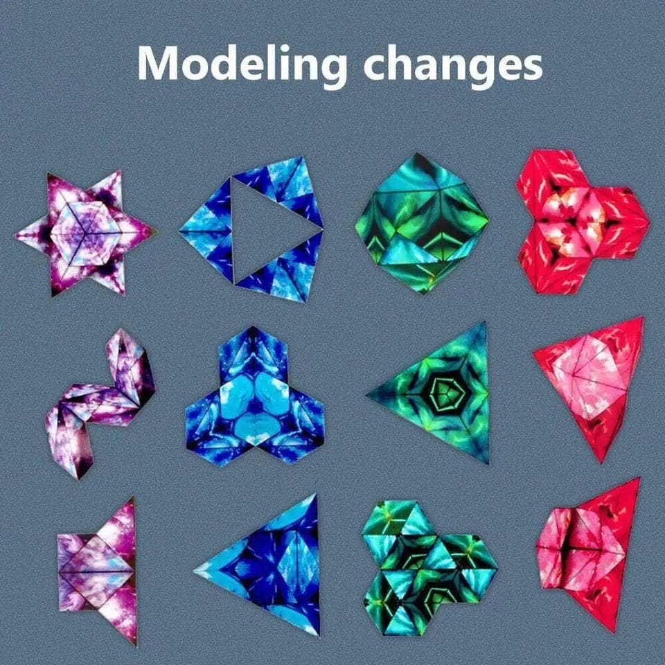 3D Shape Shifting Cube, Anti Stress Hand Flip Puzzle, Triple Dimensional Geometric Cube, Magnetic Puzzle Cube Toy, Professional Speed Variety Puzzle, Mind Thinking Learning Educational Toy, Face Changeable Magnetic Magic Block