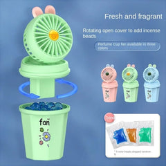 Rechargeable Cup Style Mist Fan, Portable Water Spray Mist Fan, Handheld Mini Travel Fan