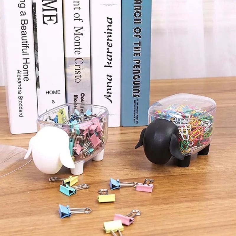 Acrylic Sheep Storage Box, Multifunctional Creative Storage Box, Dustproof Desktop Organizer, Cosmetic Cotton Storage Box, Cute Jewellery Organizer, Transparent Swab Storage Box, ABS Toothpick Organizer, Cotton Swabs Container