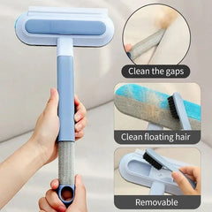 4 In 1 Window Washer Kit, Multifunctional Mesh Screen Brush, Washable Household Cleaning Accessories, Multipurpose Magic Scrubber Brush, Double Sided Detachable Window Cleaner Tool
