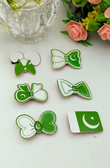 Set Of 6 Kids Independence Hair Pins, Acrylic Hair Pins, 14th August Hair Accessories, Women Girls Hairpins