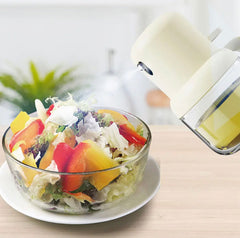 180ml Transparent Oil Spray Bottle, Multipurpose Leak-Proof Oil Dispenser, Lightweight Push-type  Sprayer Oil Glass Bottle