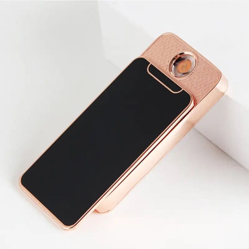 Mini iPhone Lighter, Electric Rechargeable Cigarette Lighter, Smart Drop Down Electronic Lighter, Pocket Smoking Lighter, Windproof Flameless Lighter, Mobile Phone Creative Lighter Electric
