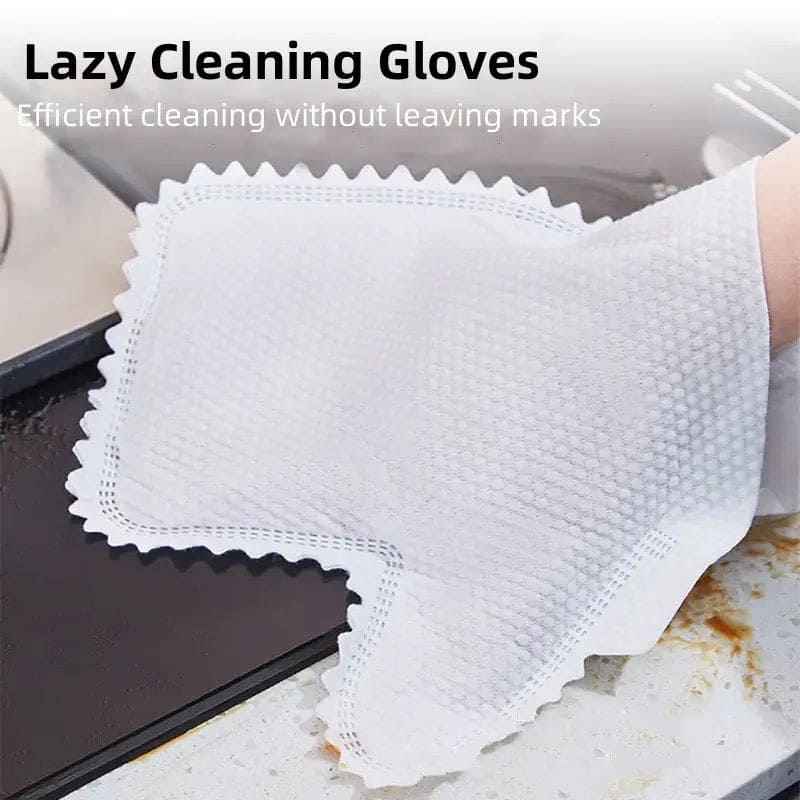 Set Of 10 Household Cleaning Gloves, Multifunctional Lazy Rags Gloves, Fish Scale Cleaning Duster Gloves, Multipurpose Kitchen Bathroom Household Cleaning Duster, Wet and Dry Dual-use Cloth, Reusable Non Woven Rag
