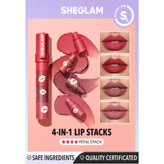 Shein - Sheglam Mega Lip Stacks Pink Petal Stack