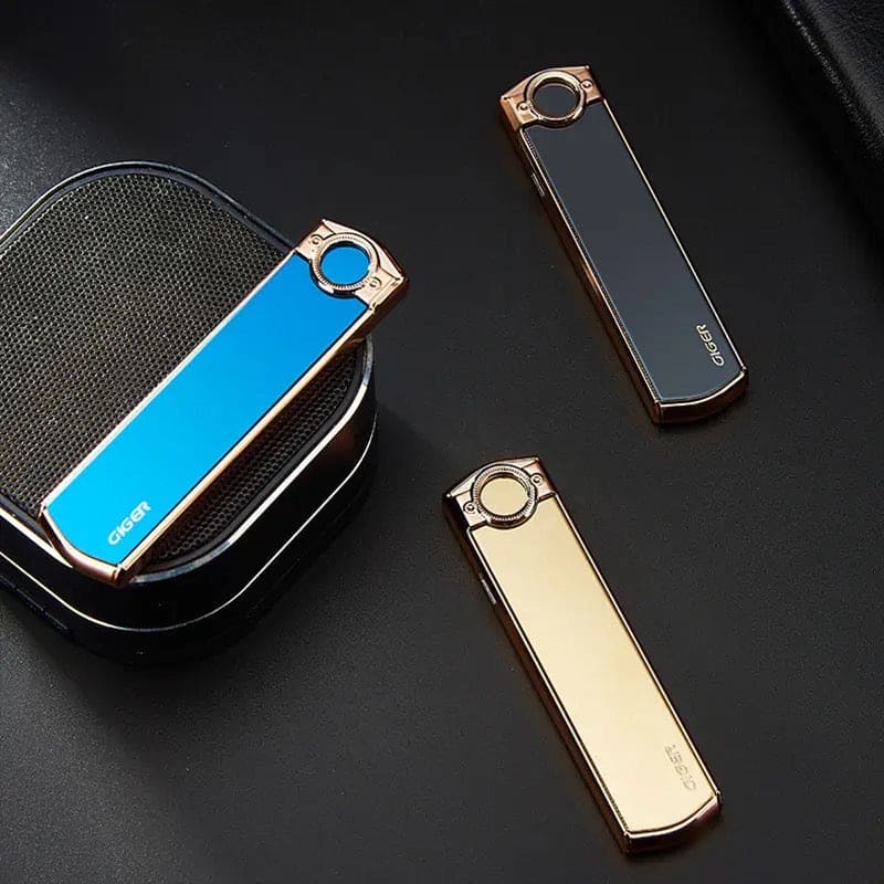 Mini Cigarette Lighter, USB Rechargeable Flameless Lighter, Smart Drop Down Electronic Lighter, Mini Coil Tungsten Lighter, Outdoor Portable Smoking Gadget, Windproof Pocket Lighter