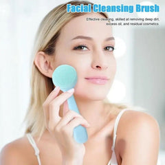 Silicon Facial Cleansing Brush, Soft Face Massage Wash Brush, Exfoliator Face Wash Scrub Cleanser