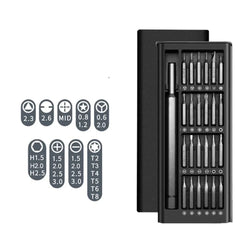 24 In 1 Screwdriver Set, Manual Precision Magnetic Screw Driver Bits, Smart Dismountable Driver DIY Kit, Portable Magnetic Repair Bits, Mini Pocket Screwdriver Set With Case