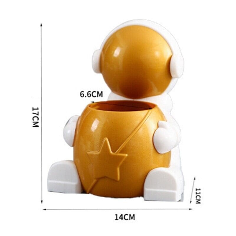 Astronaut Pen Holder, Multifunction Wall-mounted Shelf, Desktop Sundries Storage Box, Bedroom Bathroom Cosmetic Shelf