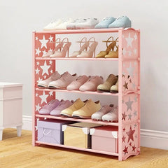 Simple Star Shoe Rack, Multi-layer Star Brief Shoe Shelf,  Removable Assembly Shoe Cabinet for Home, Dustproof Shoe Cabinet For Home Entrance