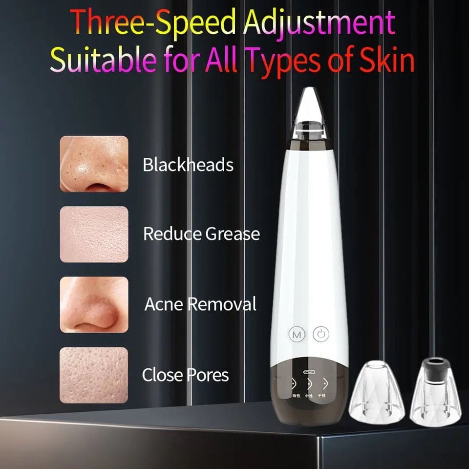 Black Spot Suction Vacuum, Blackhead Remover Cleaning Device, Electric Facial Pore Cleaner, Skincare Exfoliating Beauty Device, Facial Pore Acne Pimple Cleaner, Facial Tag Vacuum Suction, Household Professional Facial Pore Pimple Cleanser