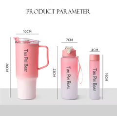 Set of 3 Large Capacity Sports Water Bottle, Portable Drink Bottle For Outdoor, Gym Fitness Durable Sport Drinking Bottle