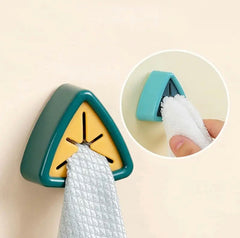 Set Of 4 Triangle Towel Holder, Towel Hooks For Kitchen Rags,  Wall Mounted Bathroom Organizers