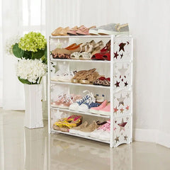 Simple Star Shoe Rack, Multi-layer Star Brief Shoe Shelf,  Removable Assembly Shoe Cabinet for Home, Dustproof Shoe Cabinet For Home Entrance