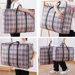 Set of 2 Waterproof Quilt Storage Bag, Multifunctional Woven Bag, Thickened Luggage Packing Bag