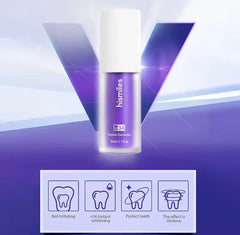 Purple Whitening Toothpaste, Effective Whitening Teeth Mousse, Oral Cleaning Whitening Toothpaste