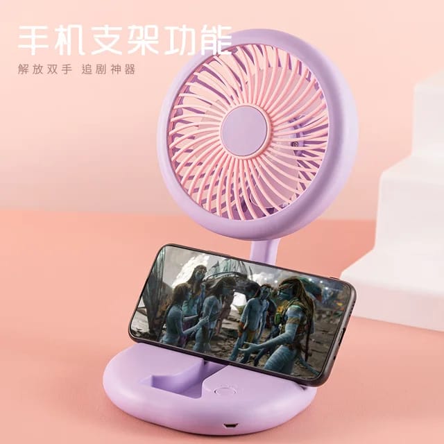 Mini Folding USB Charging Fan, Portable Desktop Faan