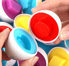 12PCS Baby’s Eggs Matching Game, Shape Matching Toys Egg For Kids, Montessori Baby Learning Toy