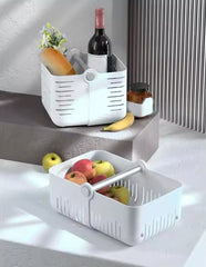 Portable Shower Rack with Handle, Bathroom Storage Box, Kitchen Storage Rack