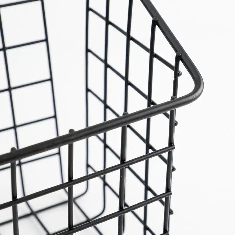 Wrought Iron Hanging Basket, Over Cabinet Door Hanging Storage Basket, Durable Bathroom  Kitchen Wall Shelf, Stainless Steel Grid Storage Baskets, Iron Mesh Shelf Basket, Multifunction Hanging Basket, Under The Dormitory Hanging Shelf