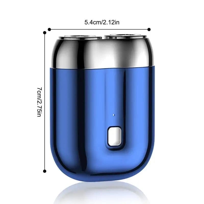 U Electric Shaver, Double Head Electric Shaver, Mini Beard Shaver, Pocket Beard Trimmer, Rechargeable Small Cannon Shaver, Portable Mini Beard Trimmer, Washable Shaver For Men Razor, Magnetic Suction Shaver, Portable IPX7 Head Double Charge Trimmer