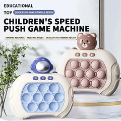 Console Pop Up Toy, Quick Push Game Machine, Light Bubble Puzzle Toy, Electronic Squeeze Poppet Sensory Push Pop Bubble Toy, Anti Pressure Whack A Mole Toy, Autism Sensory Toys for Boys Girls, Rapid Push Puzzle Game
