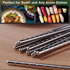 Reusable Sushi Chopsticks, Detachable Outdoor Folding Chopsticks, Portable Utensils Trekking Camping Accessories