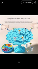 Balance Blocks Spaceman Kids Toy, Astronaut Balance Tabletop Game, Puzzle Stacking Assembling Educational Toy