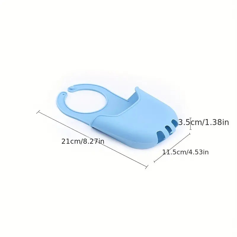 Silicone Hanging Bogg Pouch, Camping Hiking Beach Bag, Phone Holder, Sink Storage Hanging Bag, Dish Drying Rack, Faucet Scrubber Sponges, Hangable Drying Rack Sink Bag Tray, Soap Drain Basket with Buckle
