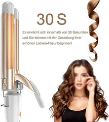 Triple Wave Hair Curler, Triple Curling Iron Wand, Crimping Iron Large Wave Hair Styling Tool, Ceramic Curling Tongs, Professional Hair Waver Tools, Wave Waver Styling Tools