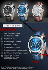 Benyar- Round Analog Chronograph- BY5193 M