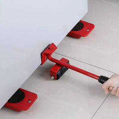 Set Of 5 Heavy Duty Furniture Lifter Transport Tool Set, Heavy Furniture Moving Tool Set, Flexible Mover Sliders Kit, Moving Roller Kit
