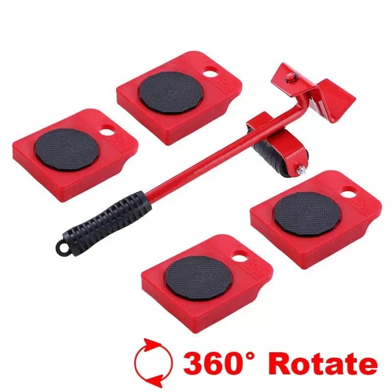 Set Of 5 Heavy Duty Furniture Lifter Transport Tool Set, Heavy Furniture Moving Tool Set, Flexible Mover Sliders Kit, Moving Roller Kit