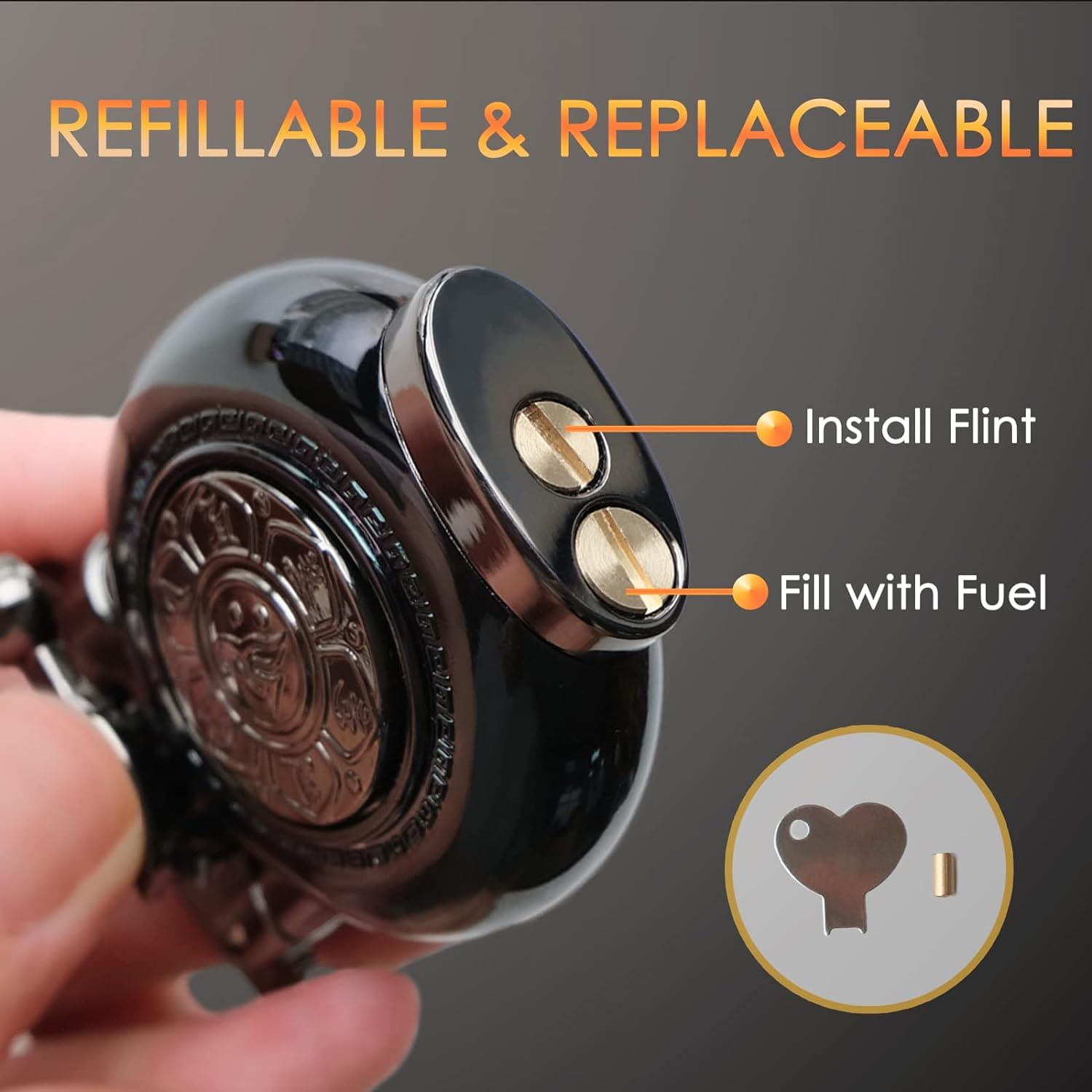 Timeline Vintage Lighter, Pressure Relief Lighter, Aigrette Classic Trench Lighter, Wheel Ignition Kerosene Lighter, Creative Rolling Tray Outdoor Windproof Lighter, Antique Soft Flame Lighter, Reusable Windproof Trench Lighter, Lift Arm Flame Lighters