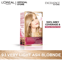 LOreal- Paris Excellence Creme - 9.1 Very Light Ash Blonde Hair Color