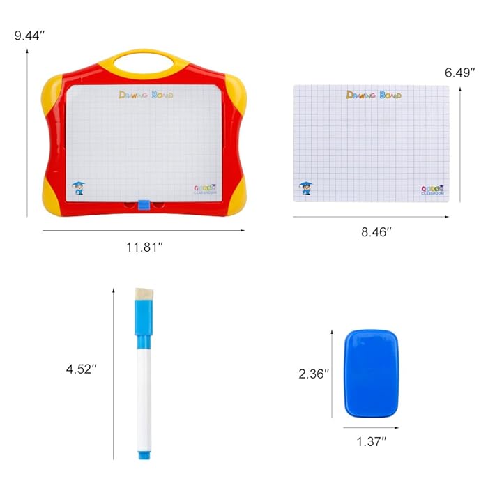 Magnetic Drawing Board, Education Toys Writing Board, Games Dry Erase Board, Plastic Travel Doodle Sketch Board,