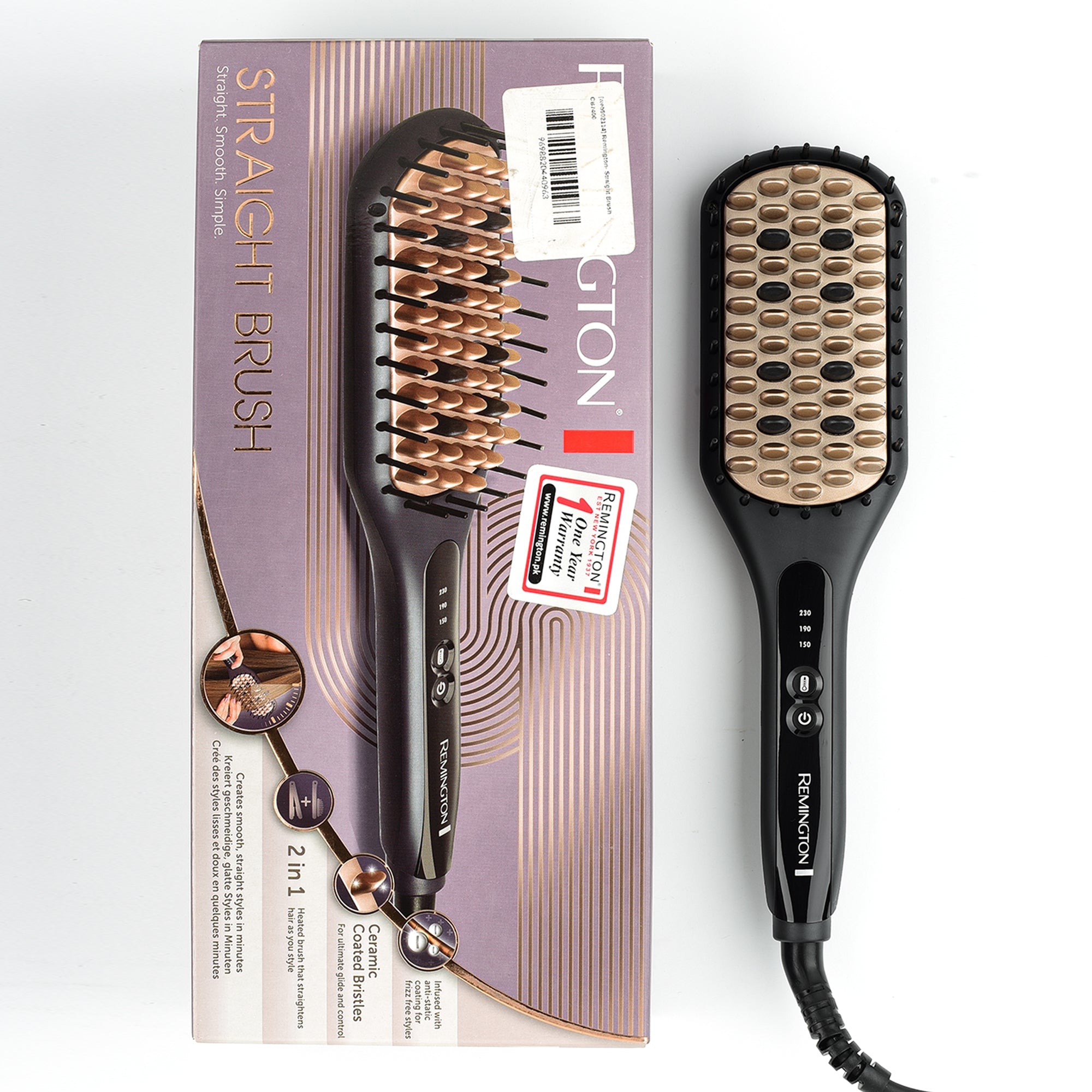 Remington- CB7400 Smooth Simple Straight Hair Brush