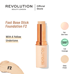 Makeup Revolution- Fast Base Stick Foundation - F2
