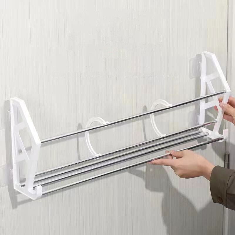 Over The Door Shoe Rack, Household Bathroom Slipper Racks, 3 In 1 Slipper Drainage Rack, Shoe Organizing Shelf, Save Space Shelf, Wall Mounted Stainless Steel Shoe Racks, Home Bathroom Kitchen Slipper Rack