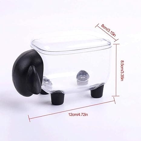 Acrylic Sheep Storage Box, Multifunctional Creative Storage Box, Dustproof Desktop Organizer, Cosmetic Cotton Storage Box, Cute Jewellery Organizer, Transparent Swab Storage Box, ABS Toothpick Organizer, Cotton Swabs Container