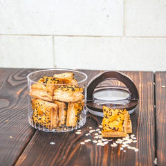 Set Of 6 Candy Acrylic Jar, Spice Candy Jar, Kitchen Use Spice Container Jar