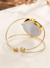 Shein - Round Pointer Quartz Watch