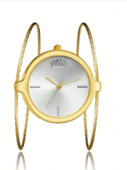 Shein - Round Pointer Quartz Watch
