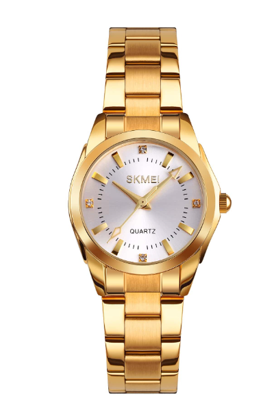 Shein - Water Resistant Round Pointer Quartz Watch