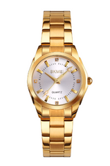 Shein - Water Resistant Round Pointer Quartz Watch