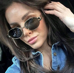 Shein - Vintage Oval Fashion Glasses Silver